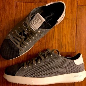 Cole Haan Men’s Grandpro Tennis Stitchlite Sneaker, size 8, grey/dark grey